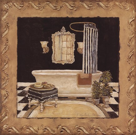 Framed Maison Bath II Print