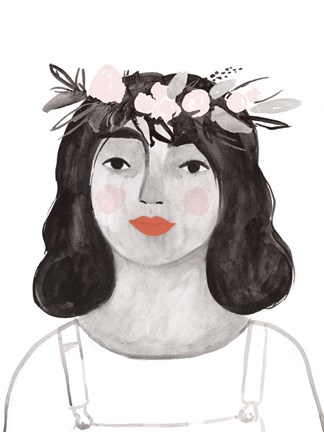 Framed Blossom Crown II Print