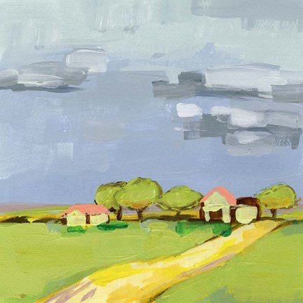 Framed Lay of the Land II Print
