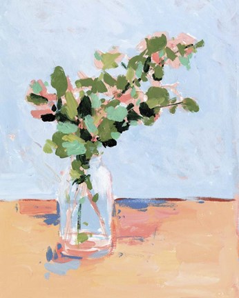 Framed Baby Blue Eucalyptus II Print