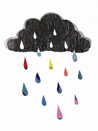 Framed Rainy Day Rainbow I Print