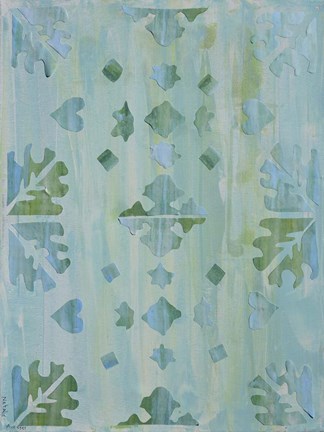 Framed Teal Morocco I Print