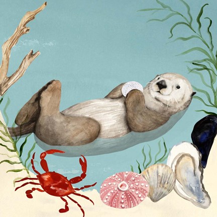 Framed Otter&#39;s Paradise I Print