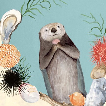 Framed Otter&#39;s Paradise II Print