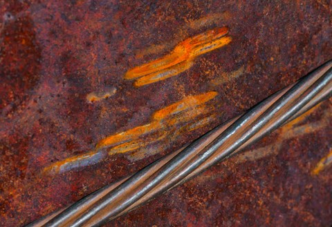 Framed Rust Abstract Print