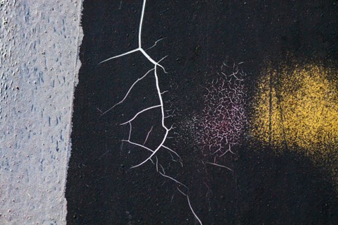 Framed Details Of Rust And Paint On Metal 21 Print