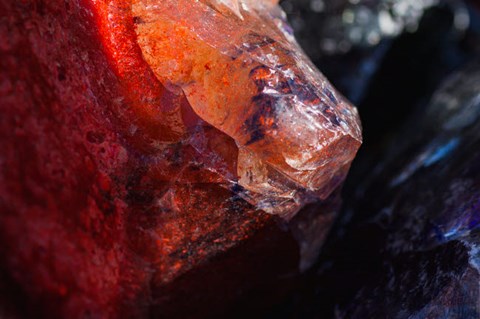 Framed Cullet Glass Chunks 5 Print