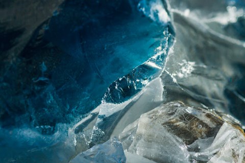 Framed Cullet Glass Chunks 6 Print