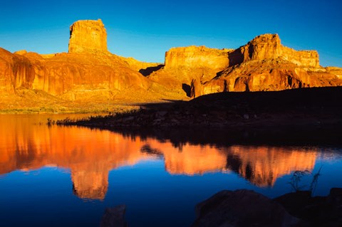 Framed Reflection, Lake Powell National Recreation Area, Utah, Arizona Print