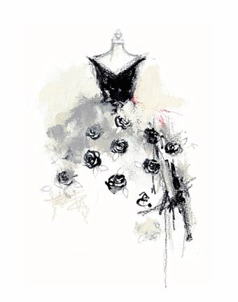 Framed Dressing Room II Print