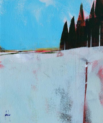 Framed Snow Field Print