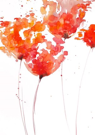 Framed Tangerine Tango 1 Print