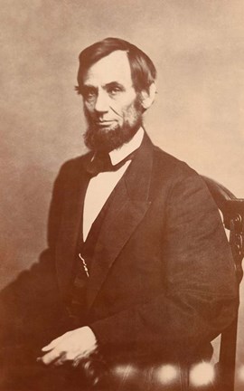 Framed Abraham Lincoln, 1861 Print