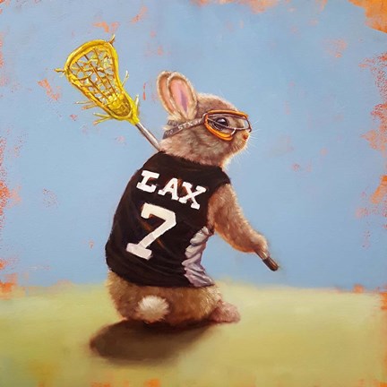Framed Lax Bunny Print
