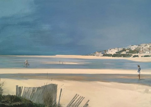 Framed Obidos Lagoon Print