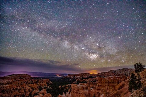 Framed Milky Way over Bryce Canyon Print