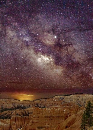 Framed Milky Way over Bryce Canyon Print