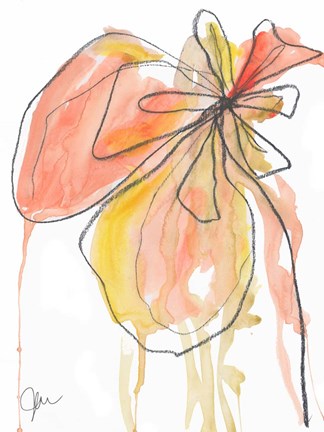 Framed Coral in Nature Print