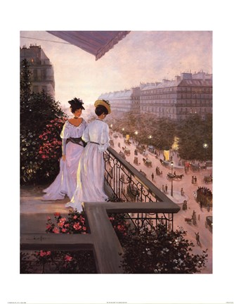 Framed On the Balcony Print