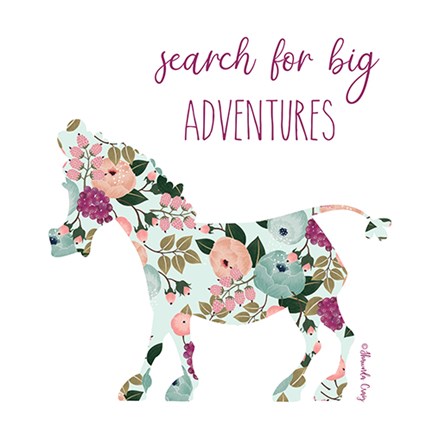 Framed Search for Big Adventures Print