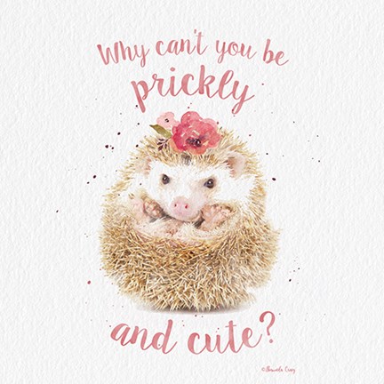 Framed Prickly and Cute Print