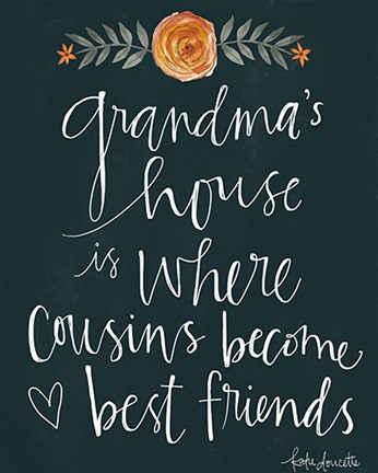 Framed Grandma&#39;s House Print