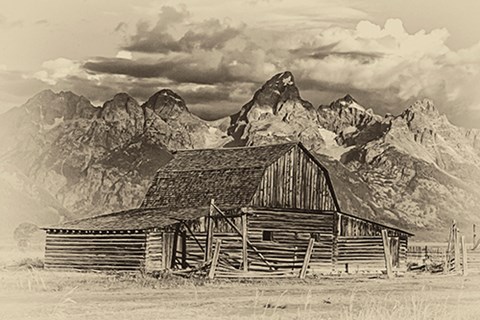 Framed Mormon Row Barn Print