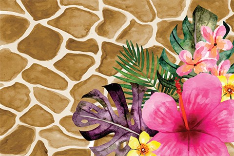 Framed Tropical Jungle III Print