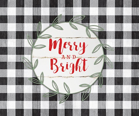 Framed Merry and Bright Print