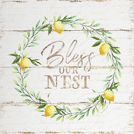 Framed Bless Our Nest Print