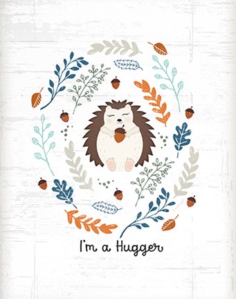 Framed I'm a Hugger Print
