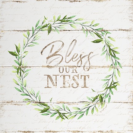 Framed Bless Our Nest Print