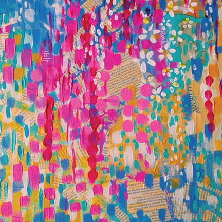 Framed Abstract Rain Print