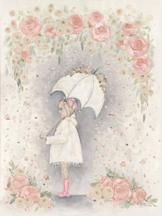 Framed Georgia in the Rain Print