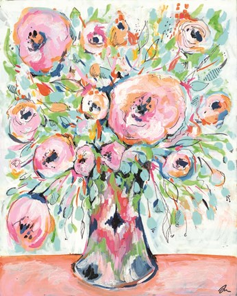 Framed Ikat Spring Print