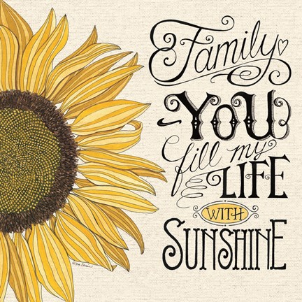 Framed Fill My Life With Sunshine Print