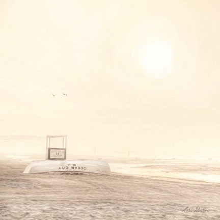 Framed Bleached Beach Print