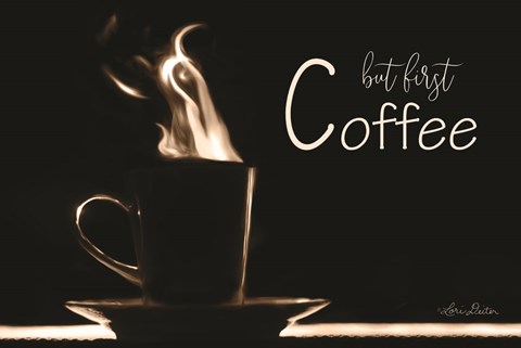 Framed But First Coffee Print