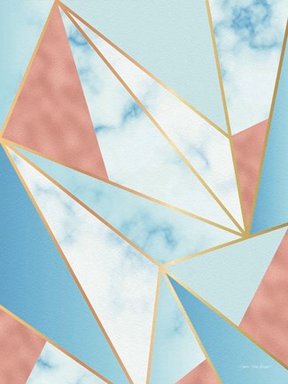 Framed Geometric Sky Print