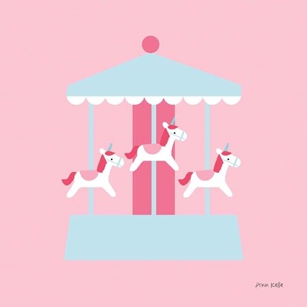 Framed Merry Go Round Print