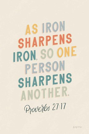 Framed Bible Saying III Print