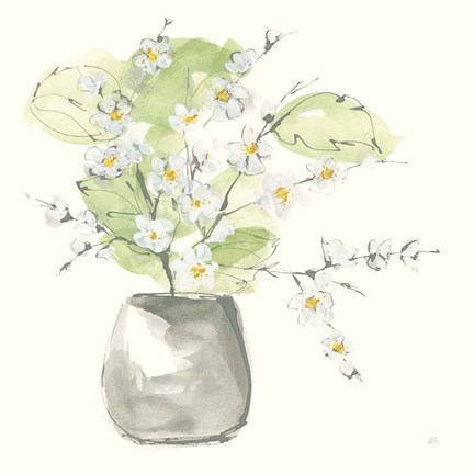 Framed Plant Blossom I Print