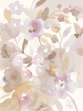 Framed Neutral Garden II Print