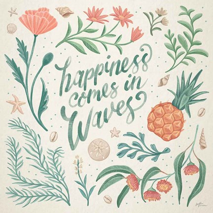 Framed Seaside Botanical V Print