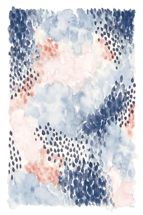 Framed Spring Blooms I Blue Print