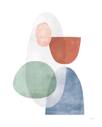 Framed Whispers II Coral Print