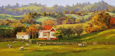 Framed Honeyed Light Print