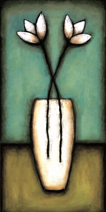 Framed Water Blossoms I Print