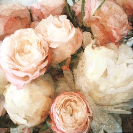 Framed English Rose Garden Print