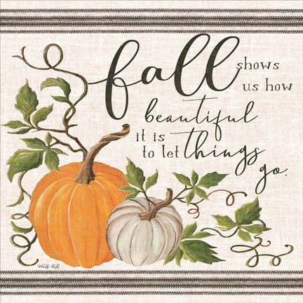 Framed Let Things Go Print